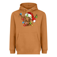 Meerkat christmas heifer cow Heavyweight Hoodie - CowGirlArtShop