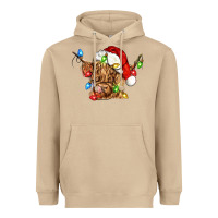 Mushroom christmas heifer cow Heavyweight Hoodie - CowGirlArtShop