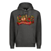Charcoal Heather love christmas reindeer Premium Hoodie - CowGirlArtShop