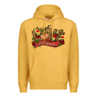Mustard love christmas reindeer Premium Hoodie - CowGirlArtShop