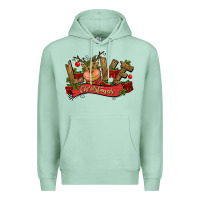 Seafoam love christmas reindeer Premium Hoodie - CowGirlArtShop