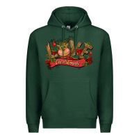 Sports Green love christmas reindeer Premium Hoodie - CowGirlArtShop
