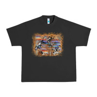 Pigment Black aztec leopard cowhide wood western background Urban Heavy Tee - AdoDesignShop