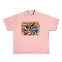 Salmon aztec leopard cowhide wood western background Urban Heavy Tee - AdoDesignShop