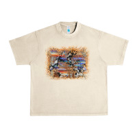 Sandshell aztec leopard cowhide wood western background Urban Heavy Tee - AdoDesignShop