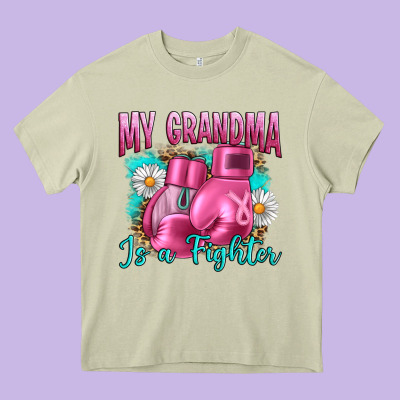 Breast Cancer My Grandma Is A Fighter Heavy Core Tee Designed By Artiststas