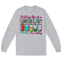 Moon Dust Battery Life Of A lunch Lady Long Sleeve Tee - BundleAndBundleShop