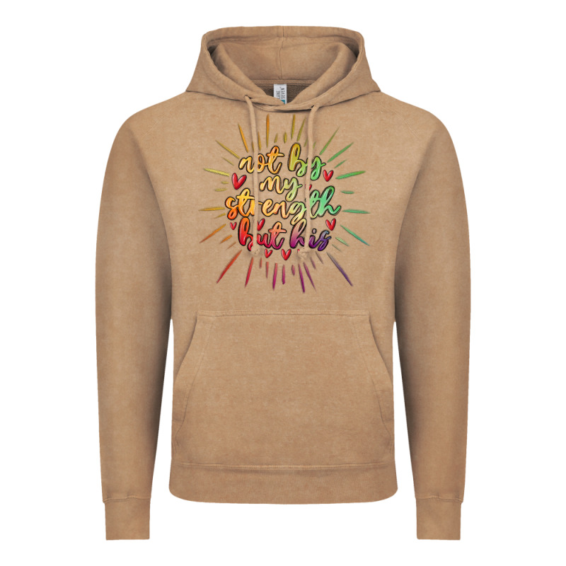 Not By My Strength But His Vintage Hoodie by MaliasSmallBusiness | Teevron