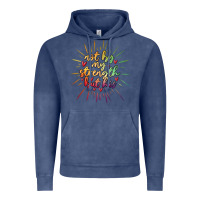 Vintage Denim not by my strength but his Vintage Hoodie - MaliasSmallBusiness