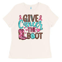 Bone give cancer the boot Ladies Tee - JahusDesignShop