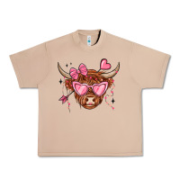 Burro valentines day long haired cow Urban Heavy Tee - MaliasSmallBusiness