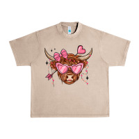 French Oak valentines day long haired cow Urban Heavy Tee - MaliasSmallBusiness