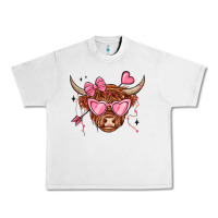 Lunar Rock valentines day long haired cow Urban Heavy Tee - MaliasSmallBusiness