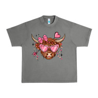Tornado valentines day long haired cow Urban Heavy Tee - MaliasSmallBusiness