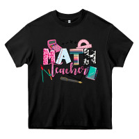 Black math teacher Heavy Core Tee - AdoDesignShop