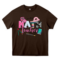 Chocolate Brown math teacher Heavy Core Tee - AdoDesignShop