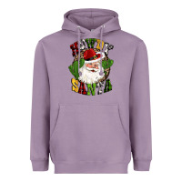 Lavender howdy santa western cactus christmas Heavyweight Hoodie - CowGirlArtShop