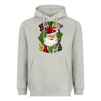 Howdy Santa Western Cactus Christmas Heavyweight Hoodie | Teevron