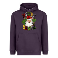 Plum howdy santa western cactus christmas Heavyweight Hoodie - CowGirlArtShop