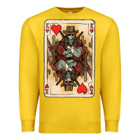 Lemon King Of Hearts Cowboy Premium Sweatshirt - HowdyJamesFarm