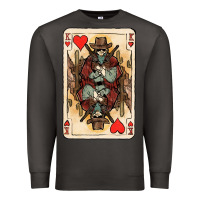 Smoke King Of Hearts Cowboy Premium Sweatshirt - HowdyJamesFarm