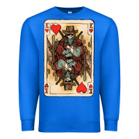 True Royal King Of Hearts Cowboy Premium Sweatshirt - HowdyJamesFarm