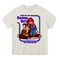 Cream Caring For Your Demon Cat Tshirt Heavy Core Tee - Bettercallsaul