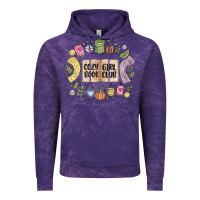 Cloud Purple cozy book girl club Vintage Hoodie - MaliasSmallBusiness
