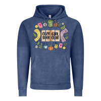 Vintage Denim cozy book girl club Vintage Hoodie - MaliasSmallBusiness