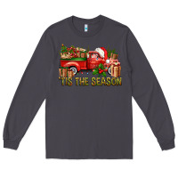 Smoke Tis' The Season Christmas Truck Long Sleeve Tee - BundleAndBundleShop