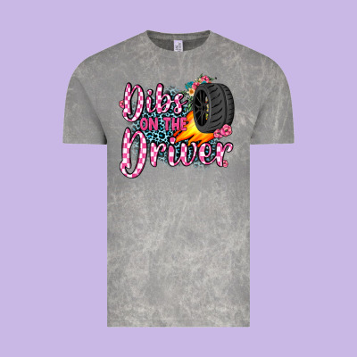 Dibs On The Driver Vintage Tee Designed By Jahusdesignshop