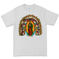 Dove Grey our lady of Guadalupe rainbow Premium Tee - JahusDesignShop