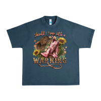 Midnight Navy shouldve come with a warning boots  cowboy Urban Heavy Tee - NancyCooperArtShop