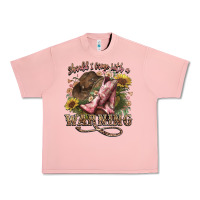 Salmon shouldve come with a warning boots  cowboy Urban Heavy Tee - NancyCooperArtShop
