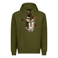 Army Green snowman gnome Premium Hoodie - CowGirlArtShop