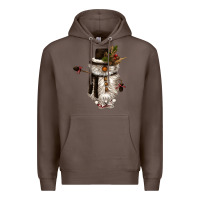 Coffee snowman gnome Premium Hoodie - CowGirlArtShop