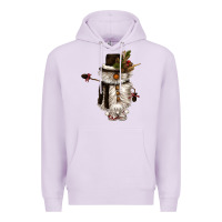 Lilac snowman gnome Premium Hoodie - CowGirlArtShop