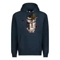 Navy snowman gnome Premium Hoodie - CowGirlArtShop