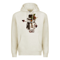 Oatmeal Heather snowman gnome Premium Hoodie - CowGirlArtShop