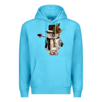 Ocean Blue snowman gnome Premium Hoodie - CowGirlArtShop