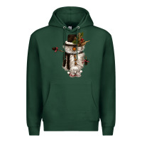 Sports Green snowman gnome Premium Hoodie - CowGirlArtShop