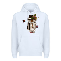White snowman gnome Premium Hoodie - CowGirlArtShop
