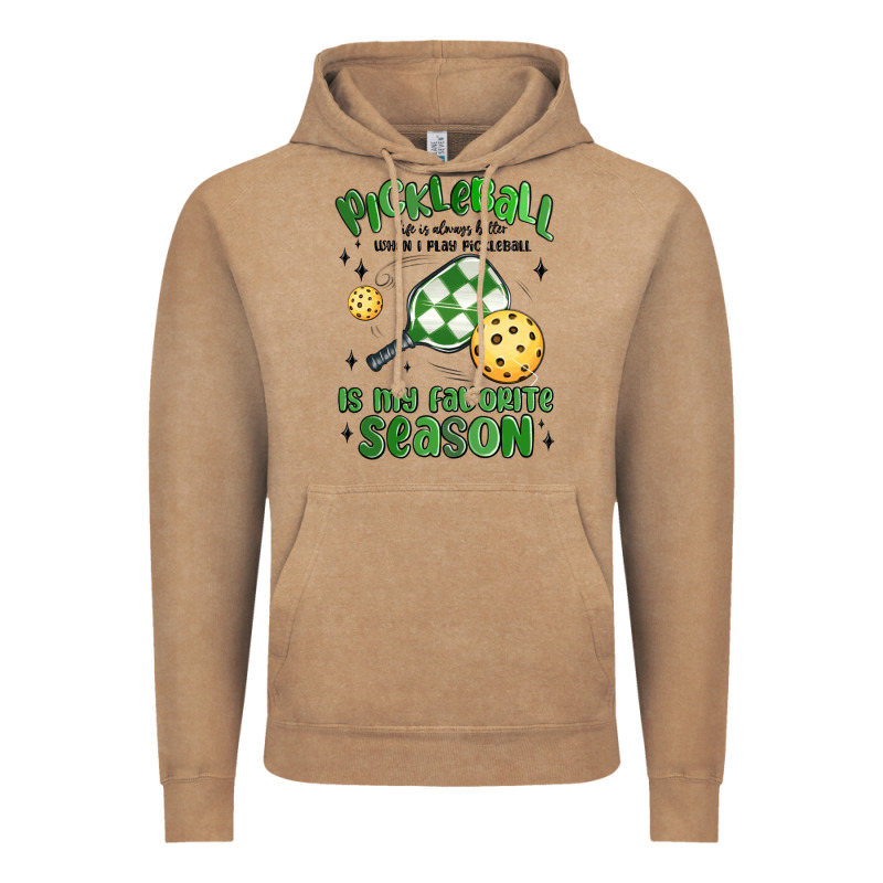 Pickleball Is My Favorite Season Vintage Hoodie by MaliasSmallBusiness | Teevron