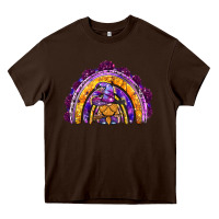 Chocolate Brown witchy gnome rainbow Heavy Core Tee - BundleAndBundleShop