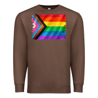 Chestnut Pride flag background Premium Sweatshirt - CowGirlArtShop