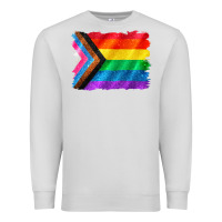 Dove Grey Pride flag background Premium Sweatshirt - CowGirlArtShop