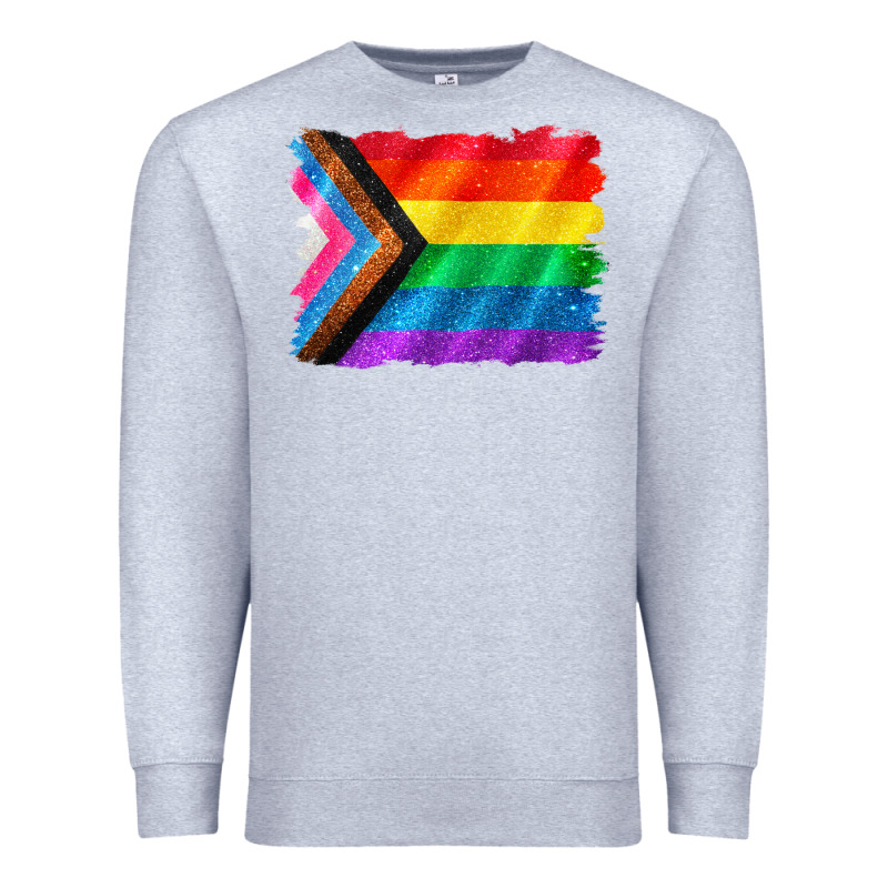 Pride Flag Background Premium Sweatshirt by CowGirlArtShop | Teevron