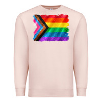 Pale Pink Pride flag background Premium Sweatshirt - CowGirlArtShop