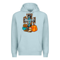 Blue Mist thankful cross Premium Hoodie - JahusDesignShop