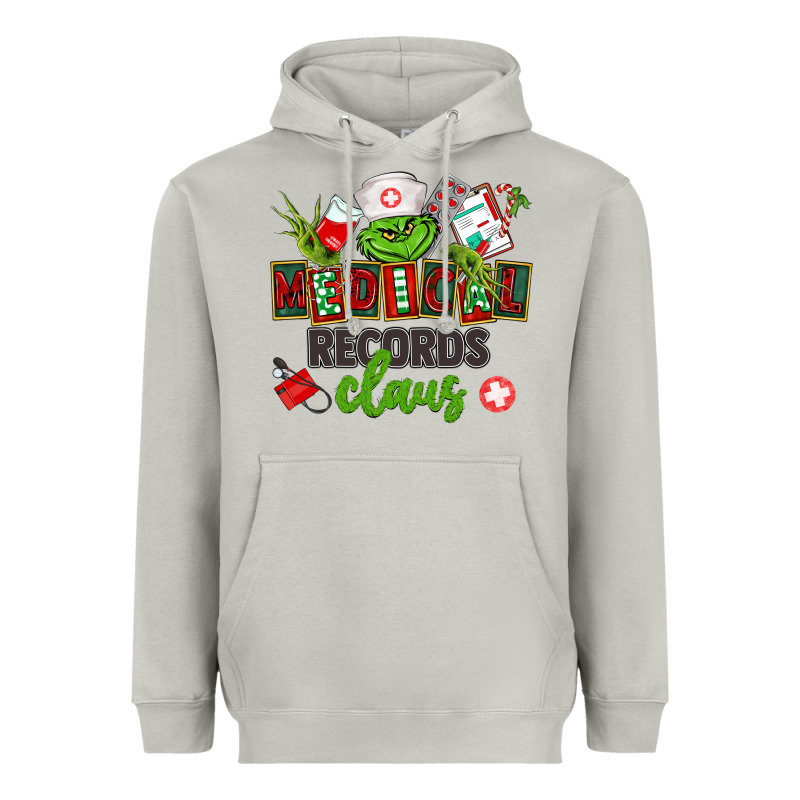 Medical Records Claus Heavyweight Hoodie by CowGirlArtShop | Teevron